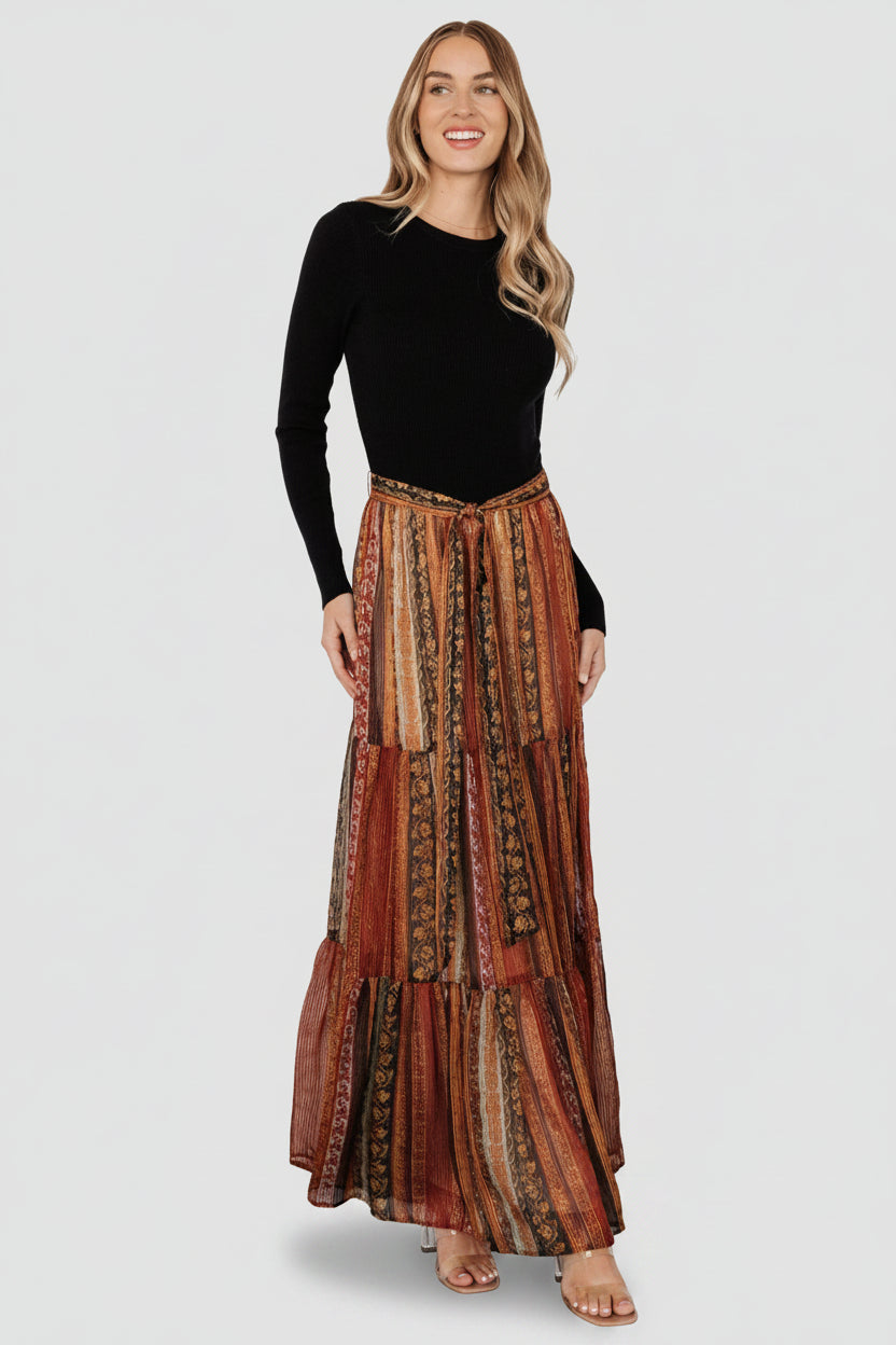 Emryn Sweater Dress | Baltic Born Black + Multi Print