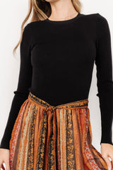 Emryn Sweater Dress | Baltic Born Black + Multi Print