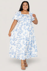 Graceland Maxi Dress | Baltic Born White + Blue Floral