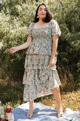 Felicia Tiered Maxi Dress | Baltic Born Green Multi