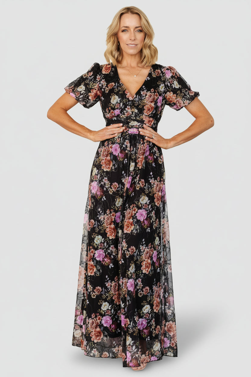 Ardley Maxi Dress | Baltic Born Black Multi Floral