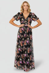 Ardley Maxi Dress | Baltic Born Black Multi Floral