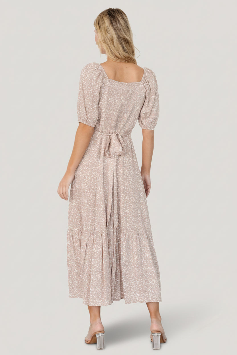 Mathilda Button Maxi Dress | Baltic Born Beige Floral