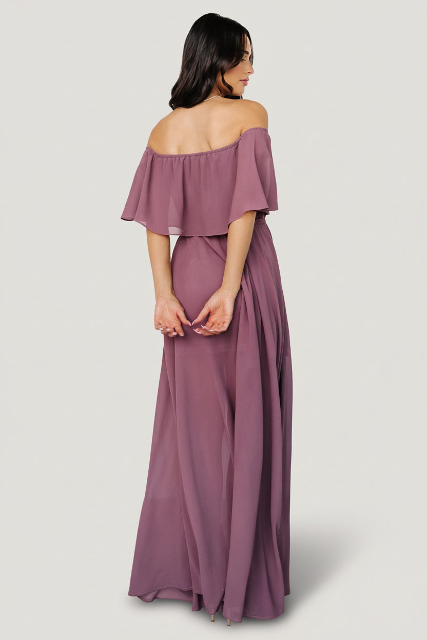 Victoria Off Shoulder Maxi Dress | Baltic Born Vintage Plum