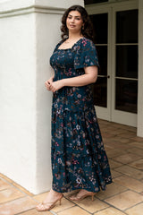 Southampton Smocked Maxi Dress | Baltic Born Jade Blossom