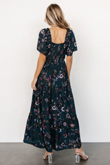 Southampton Smocked Maxi Dress | Baltic Born Jade Blossom