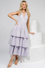 Savannah Tiered Maxi Dress | Baltic Born Light Purple
