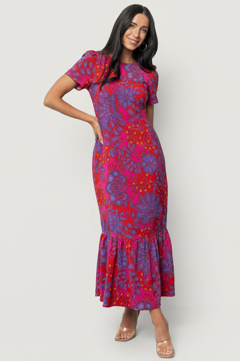 Gwen Maxi Dress | Baltic Born Fuchsia Print