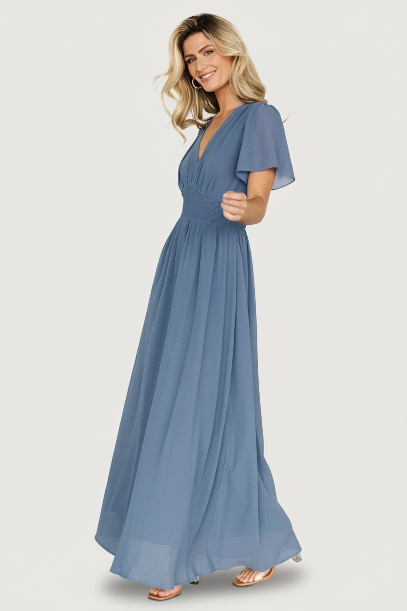 Birdie Maxi Dress | Baltic Born Whisper Blue