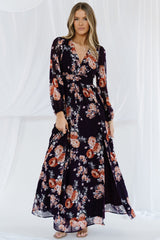Adira Maxi Dress | Baltic Born Plum Floral
