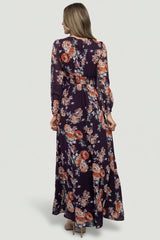 Adira Maxi Dress | Baltic Born Plum Floral
