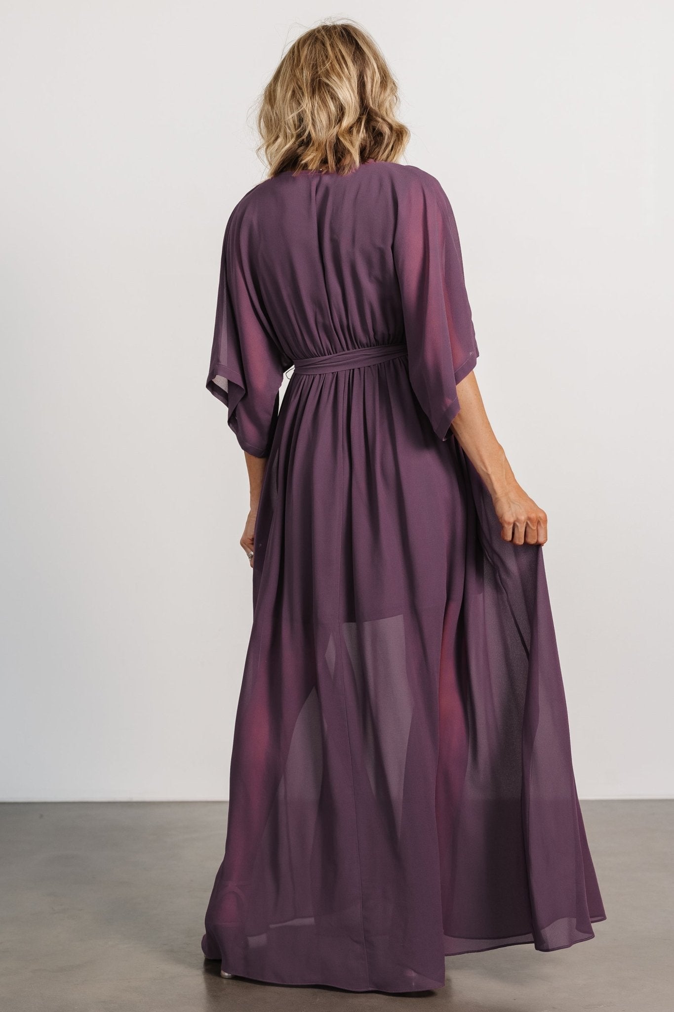 Kia Kimono Maxi Dress | Baltic Born Vintage Plum