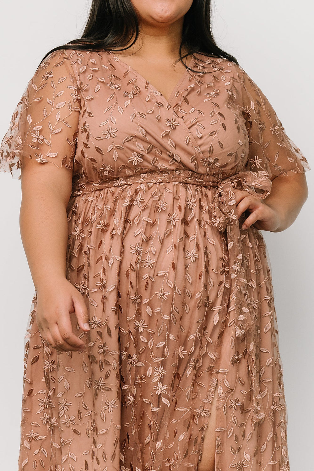 Marseille Embossed Maxi Dress | Baltic Born Nude Rose