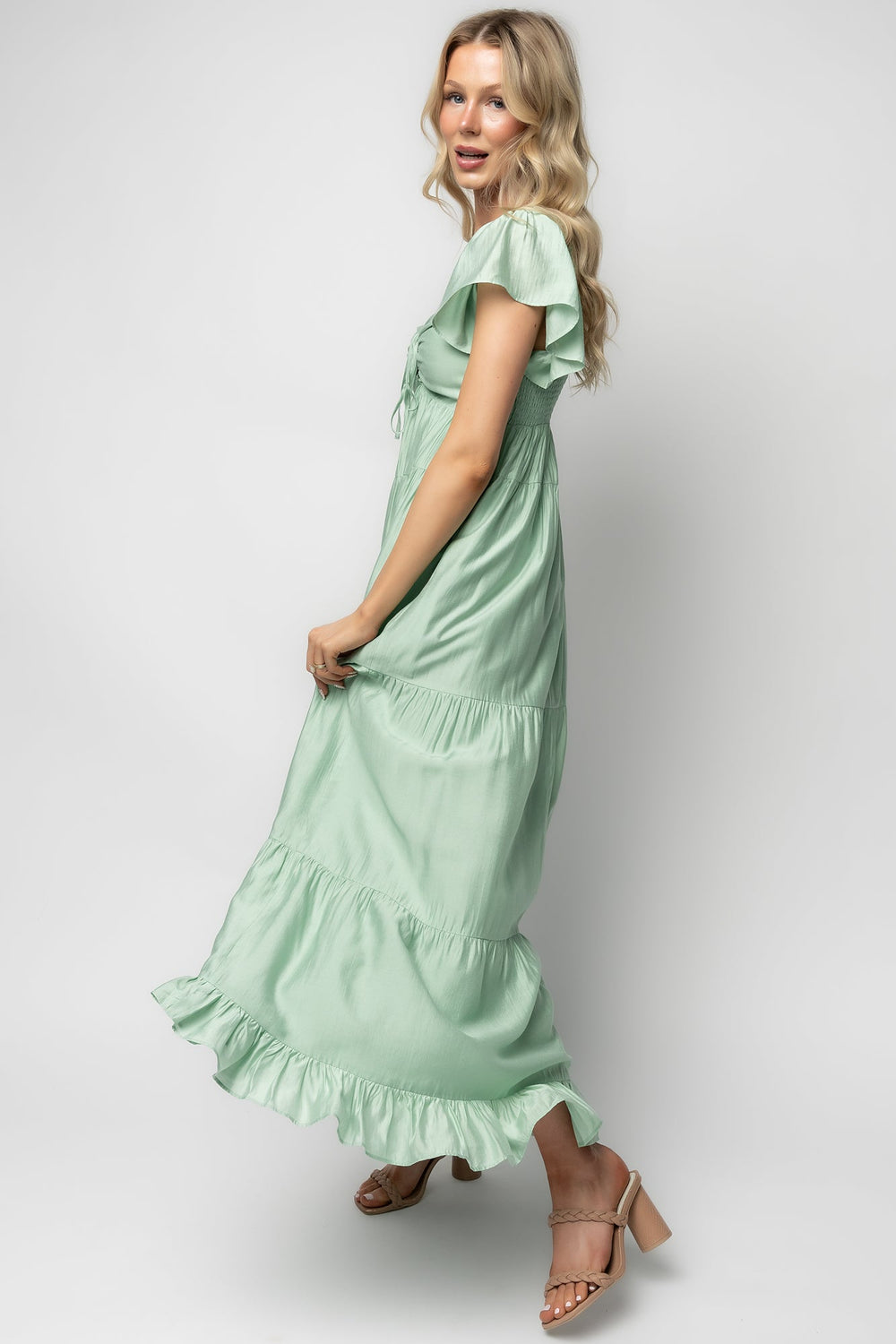Agatha Maxi Dress | Baltic Born Light Sage