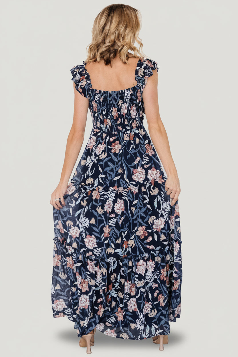 Martina Maxi Dress | Baltic Born Navy Multi