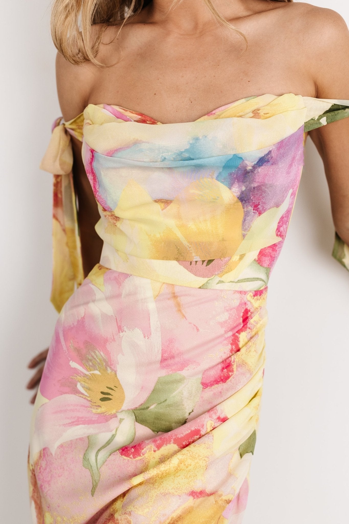 Allegra Off Shoulder Maxi Dress | Baltic Born Multi Floral