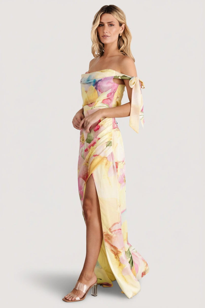 Allegra Off Shoulder Maxi Dress | Baltic Born Multi Floral