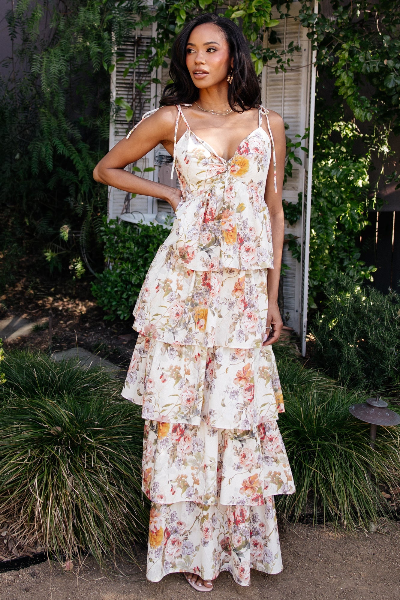Angelica Tiered Maxi Dress | Baltic Born Multi Floral
