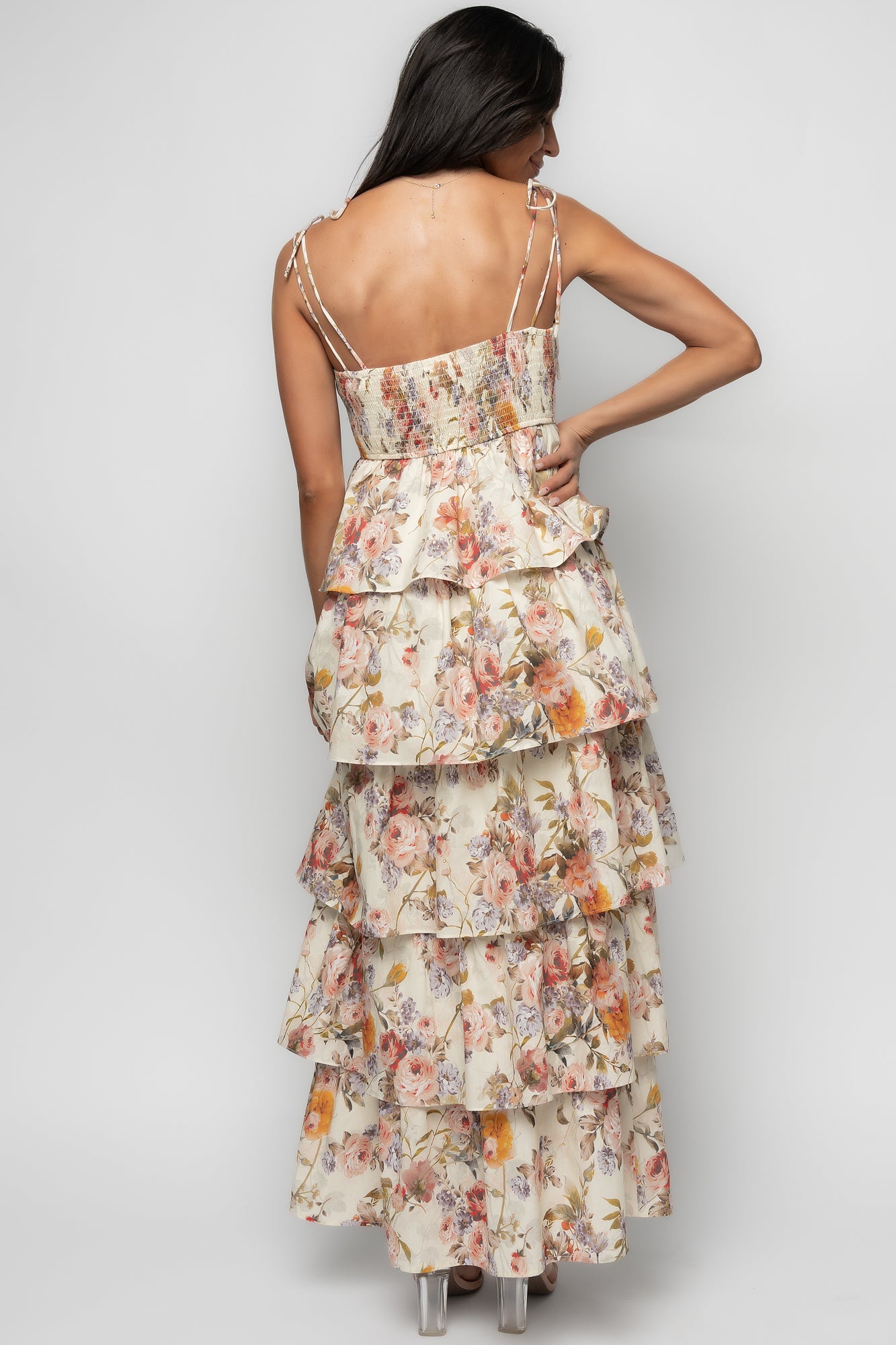Angelica Tiered Maxi Dress | Baltic Born Multi Floral