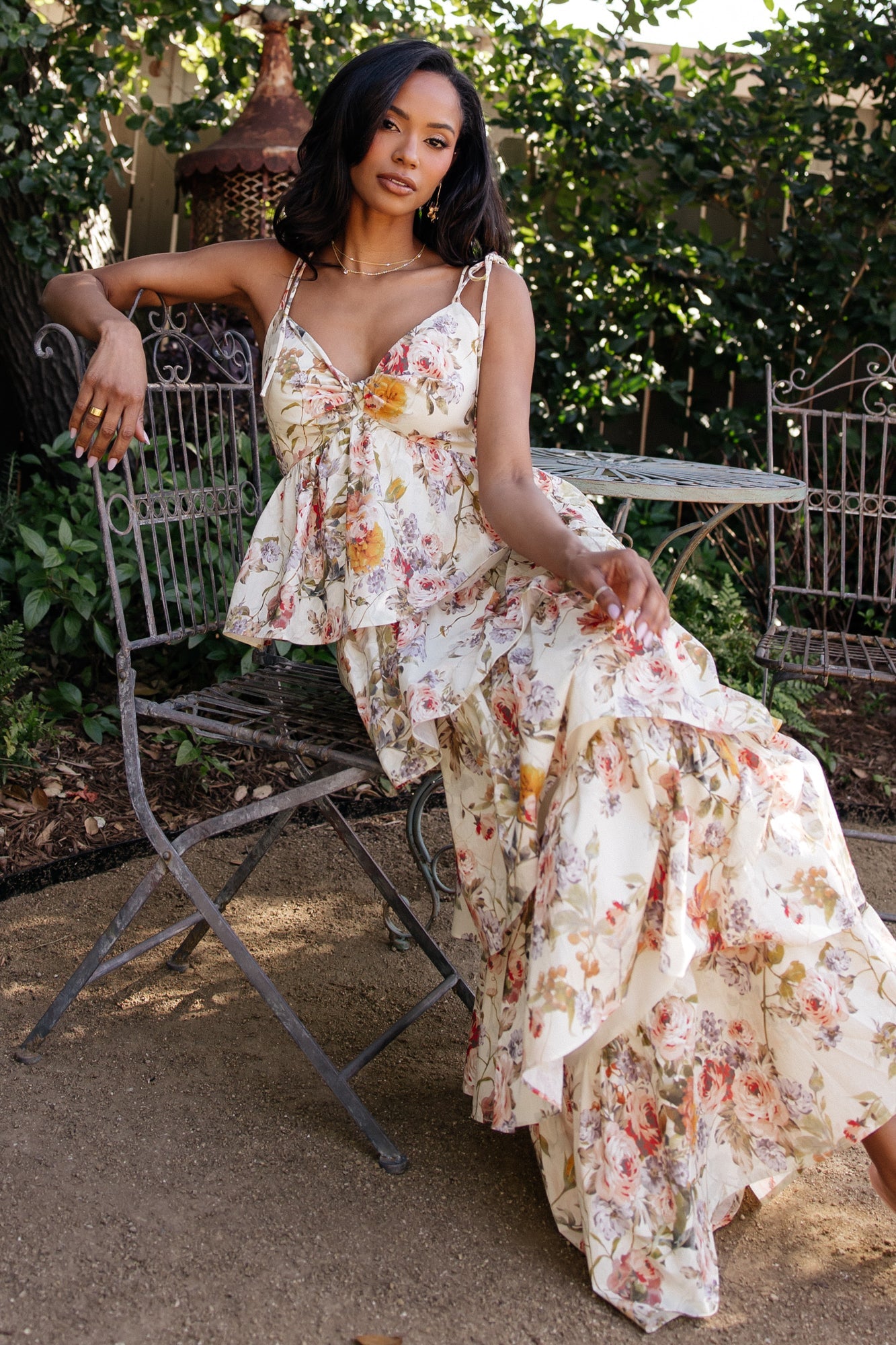 Angelica Tiered Maxi Dress | Baltic Born Multi Floral