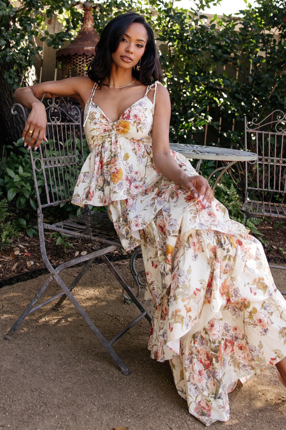 Angelica Tiered Maxi Dress | Baltic Born Multi Floral