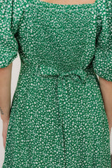 Elisabeth Button Dress | Baltic Born Green Floral