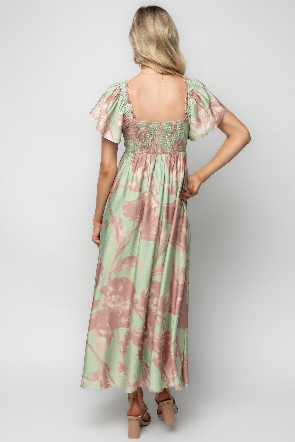Eliana Maxi Dress | Baltic Born Sage + Rose Floral