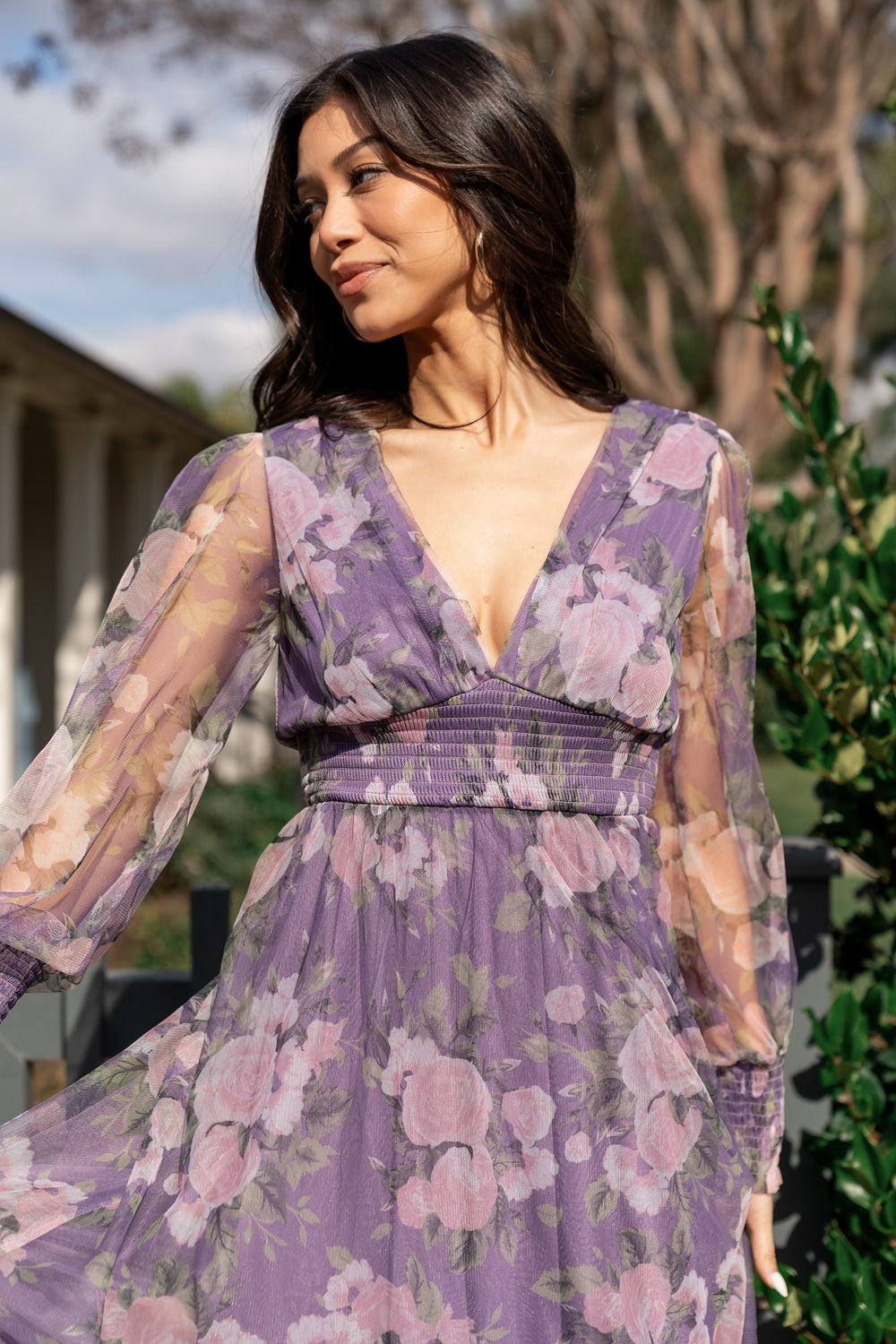 Layla Tulle Maxi Dress | Baltic Born Lavender + Blush Floral