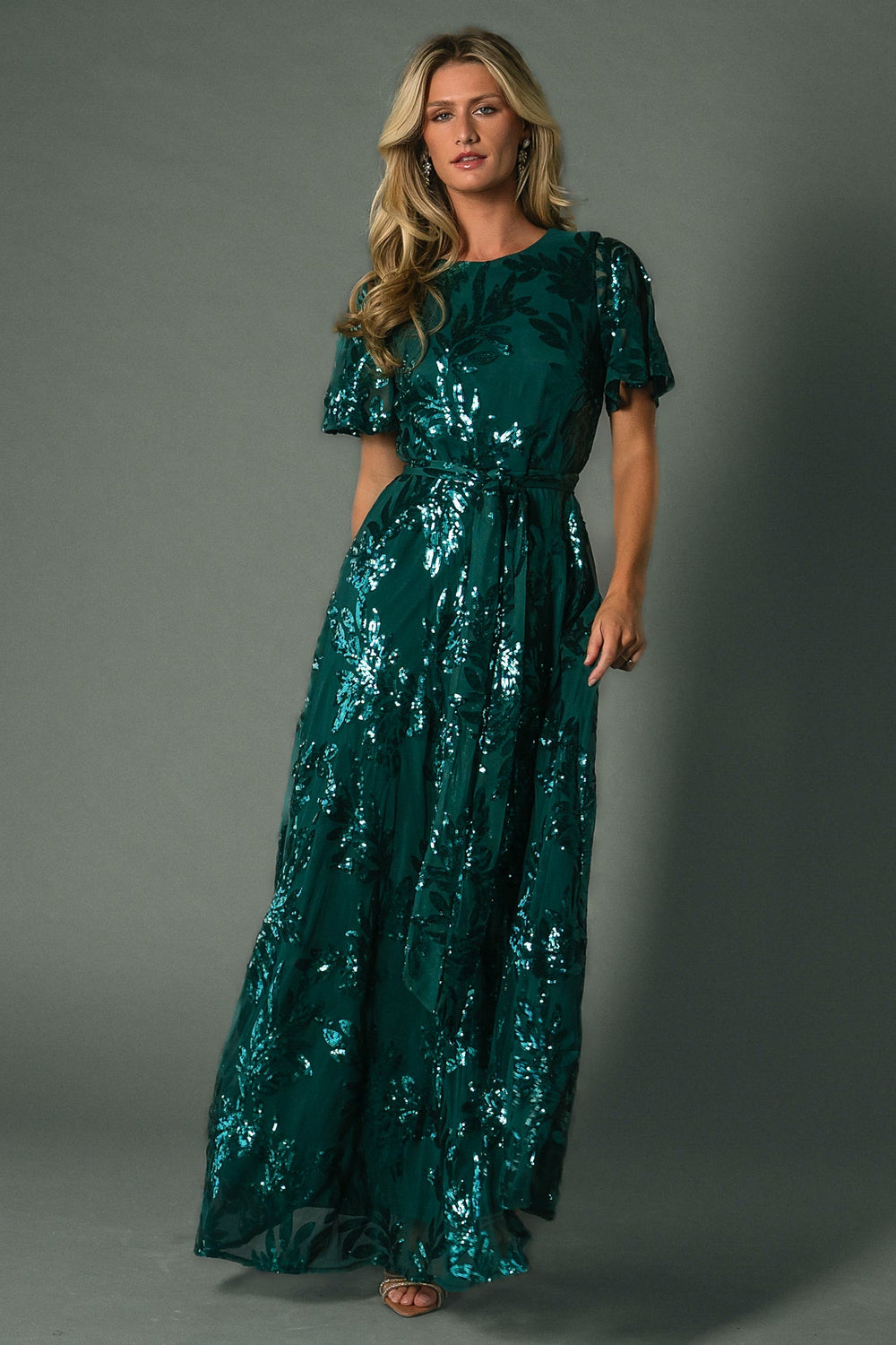 Muse Sequin Maxi Dress | Baltic Born Emerald