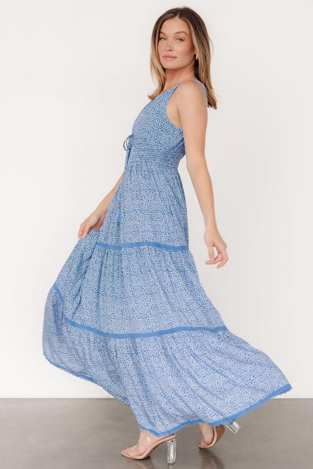 Lauren Maxi Dress | Baltic Born Blue Floral