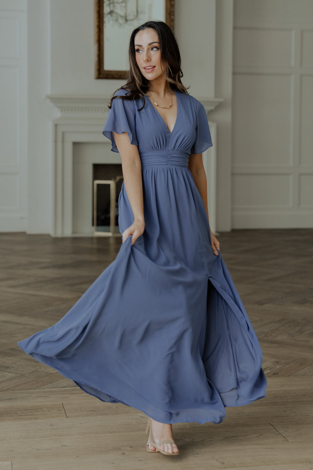 Ramona Maxi Dress | Baltic Born Whisper Blue