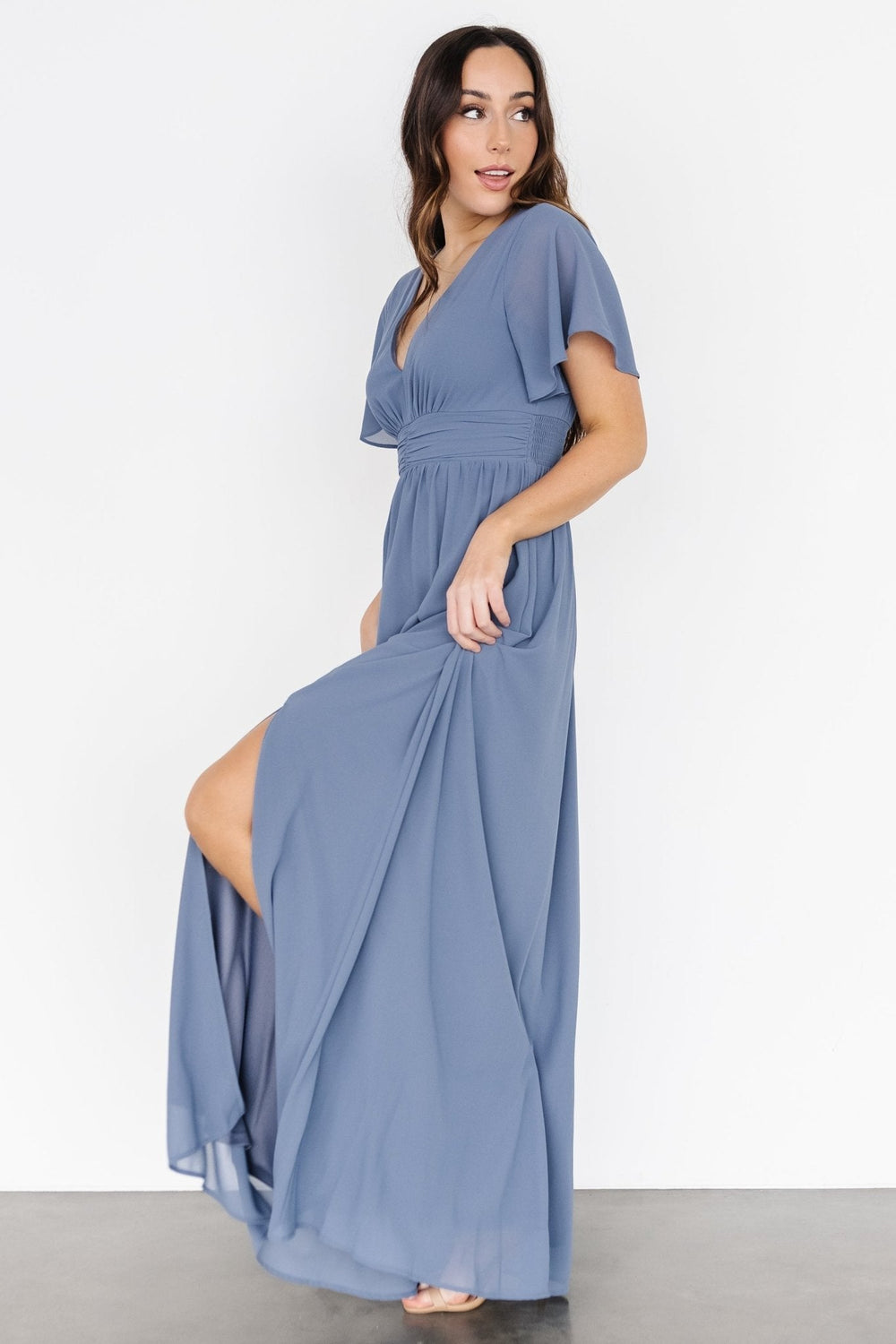 Ramona Maxi Dress | Baltic Born Whisper Blue