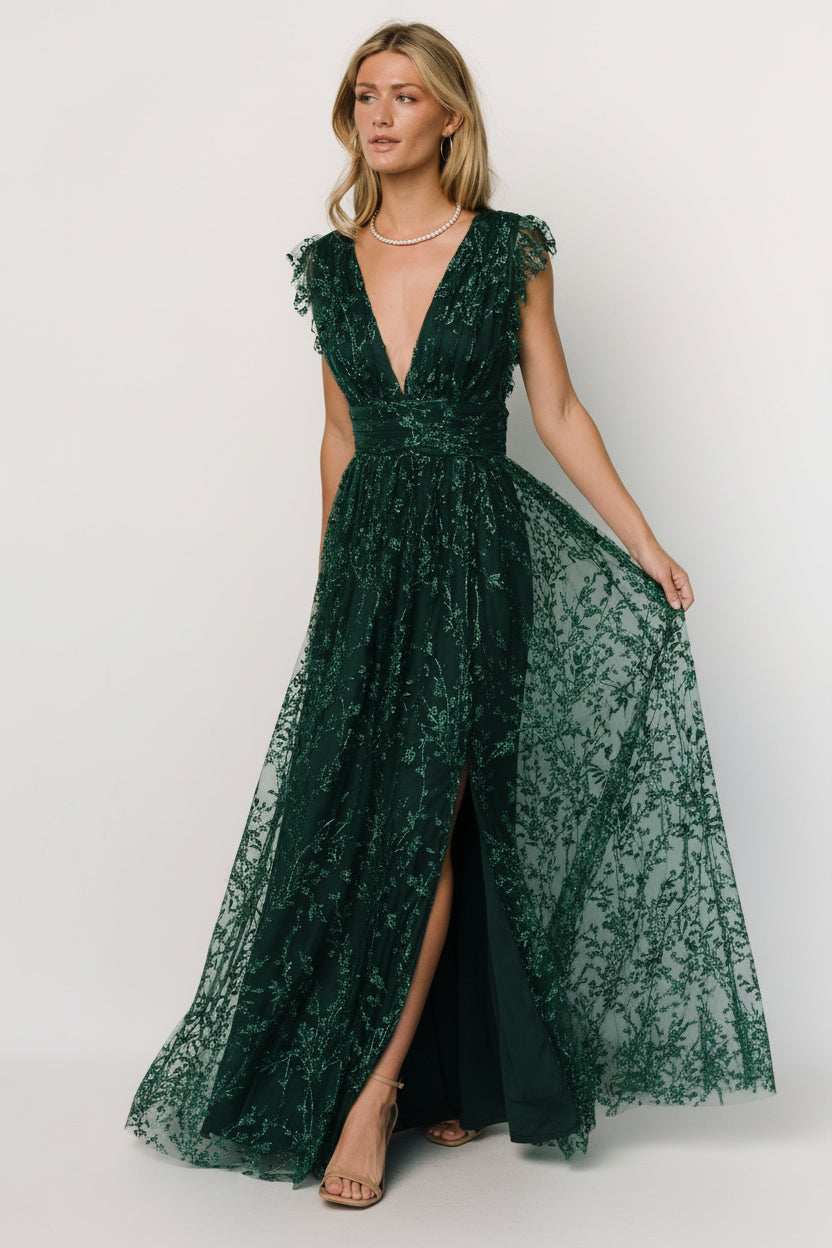 Arlene Shimmer Gown | Baltic Born Emerald