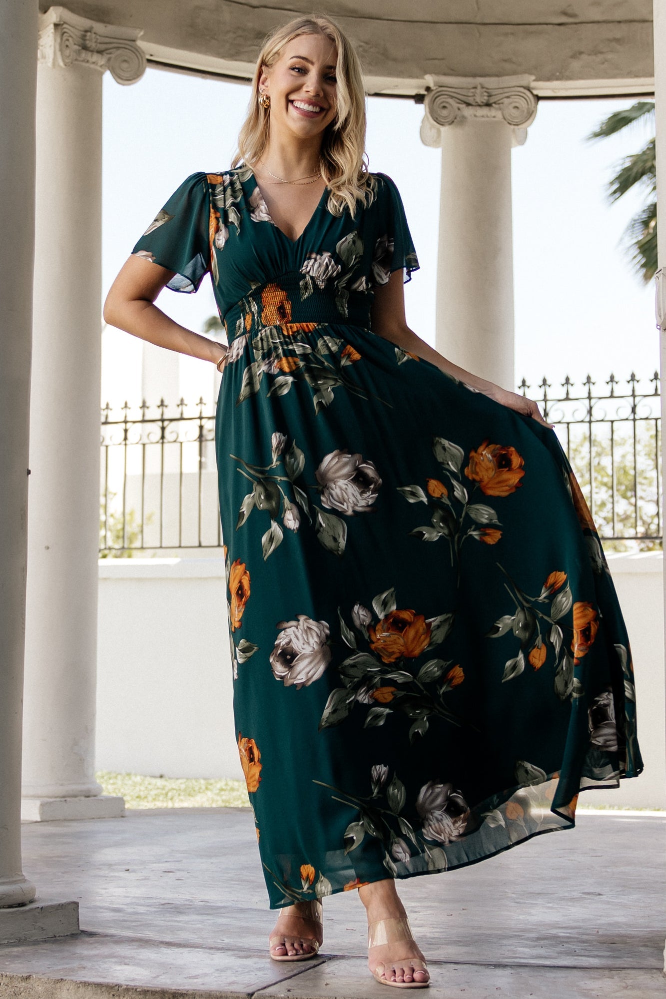 Birdie Maxi Dress | Baltic Born Deep Topaz Floral