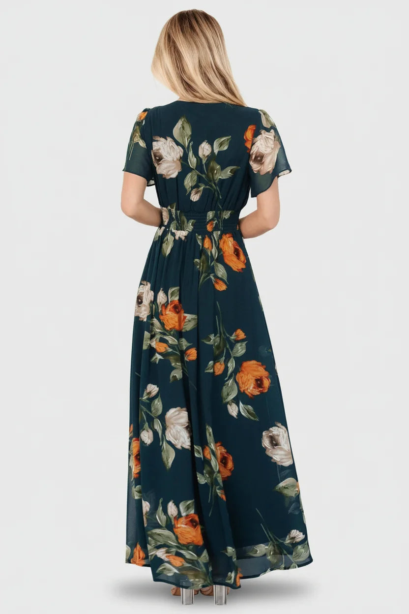 Birdie Maxi Dress | Baltic Born Deep Topaz Floral