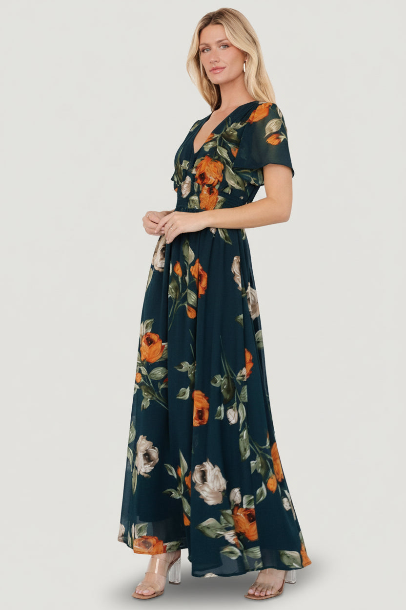 Birdie Maxi Dress | Baltic Born Deep Topaz Floral