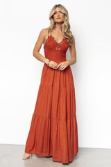 Summerlin Lace Top Maxi Dress | Baltic Born Rust