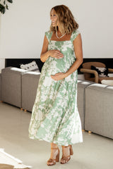 Aita Maxi Dress | Baltic Born Green + Ivory Floral