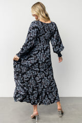 Rayna Smocked Dress | Baltic Born Midnight + Blue Floral