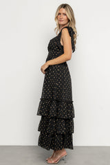 Kassia Maxi Dress | Baltic Born Black + Gold