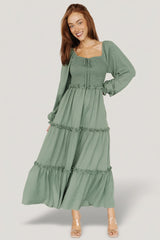 Britta Maxi Dress | Baltic Born Dark Sage