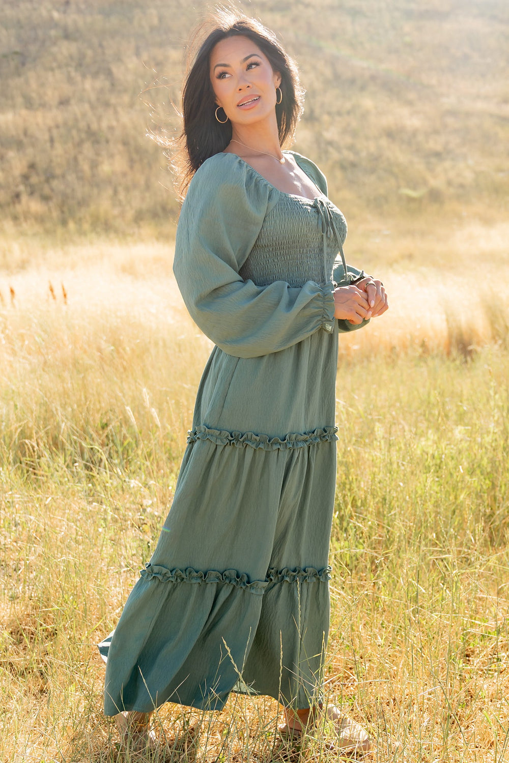 Britta Maxi Dress | Baltic Born Dark Sage