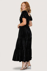 Colleen Velvet Maxi Dress | Baltic Born Black