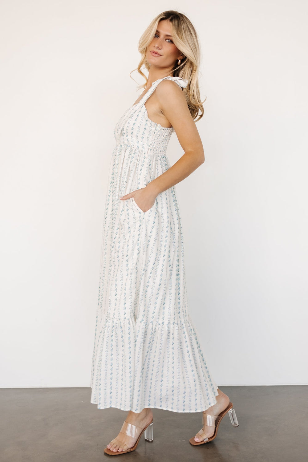 Kennie Maxi Dress | Baltic Born Cream Multi Floral
