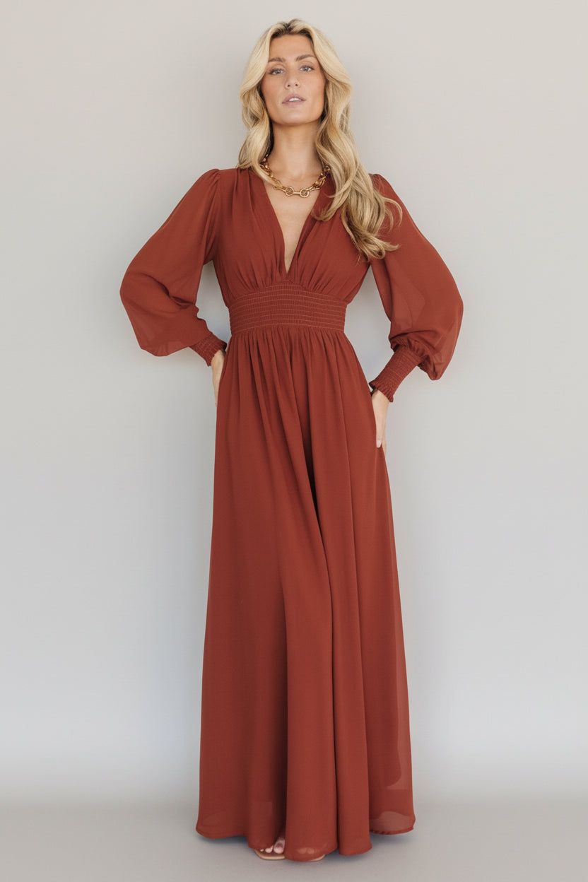 Olivia Maxi Dress | Baltic Born Cinnamon