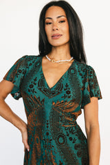 Kimberly Velvet Maxi Dress | Baltic Born Jade + Bronze