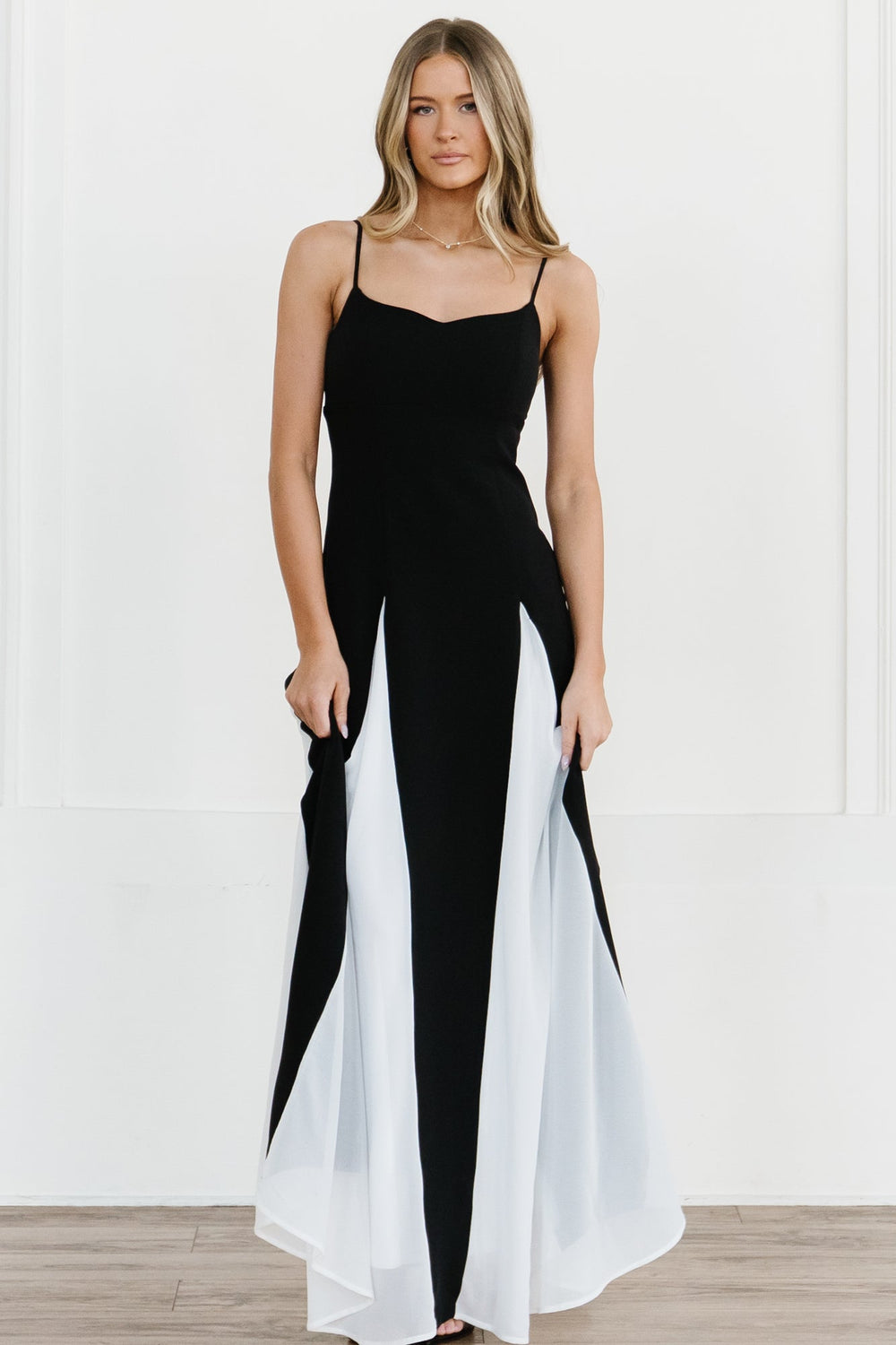 Adela Maxi Dress | Baltic Born Black + White