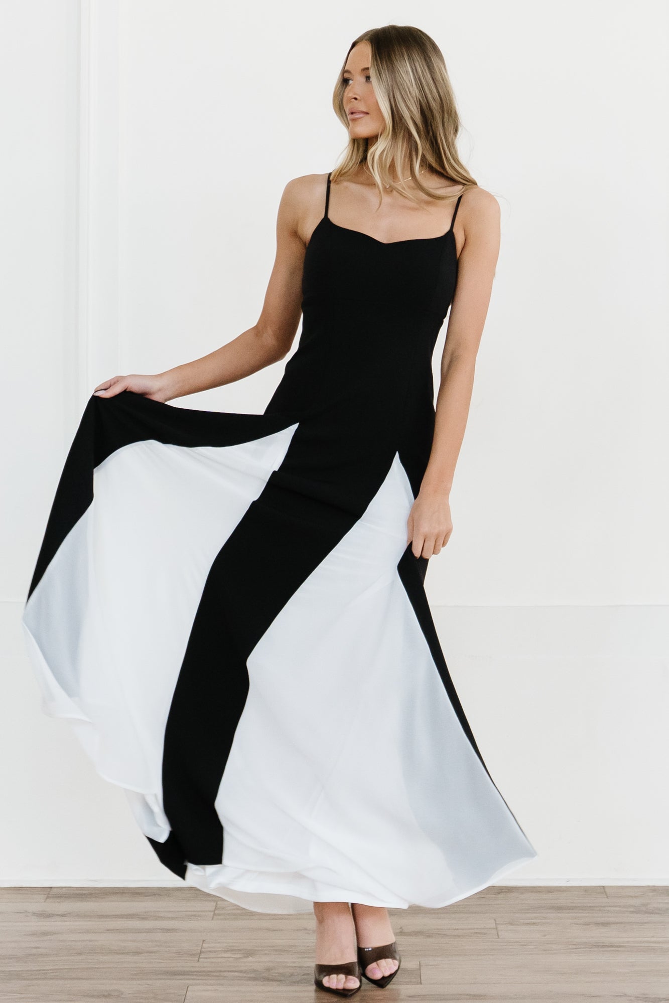 Adela Maxi Dress | Baltic Born Black + White