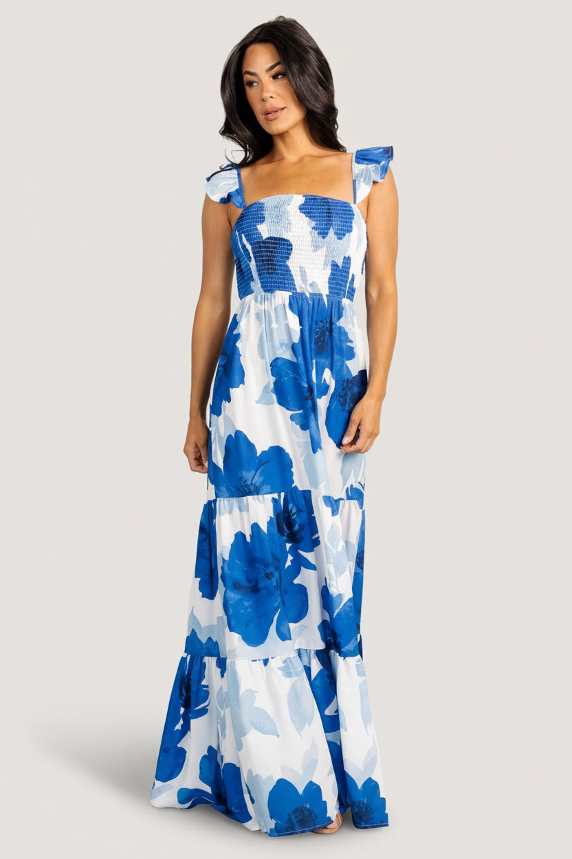 Mikaela Maxi Dress | Baltic Born Blue Floral