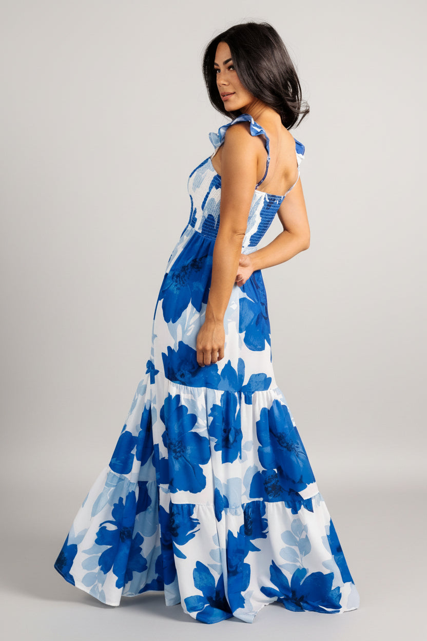 Mikaela Maxi Dress | Baltic Born Blue Floral